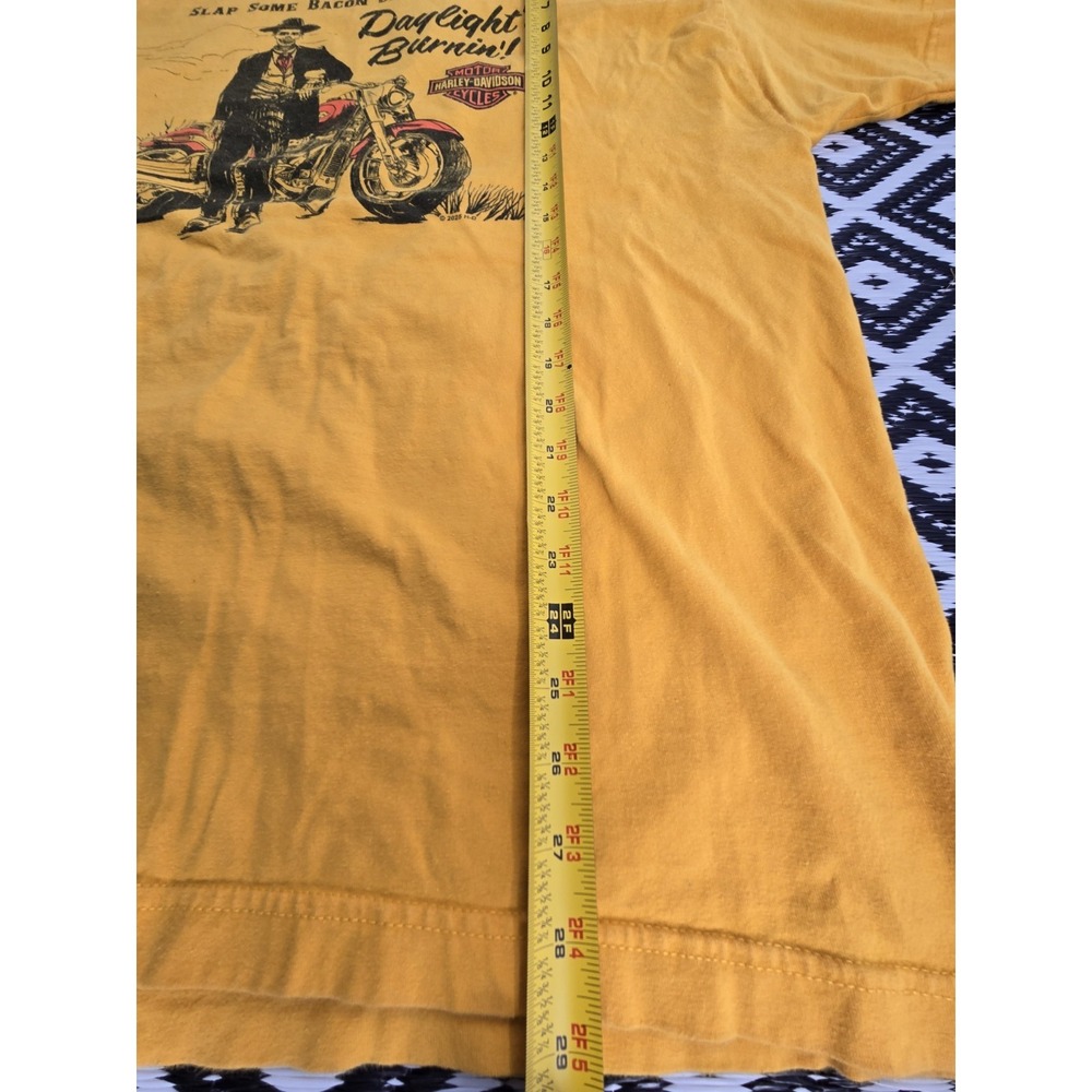 Harley-Davidson T-Shirt Mens XL Daylights Burnin Skeleton Cowboy Roughrider HD - Picture 4 of 10